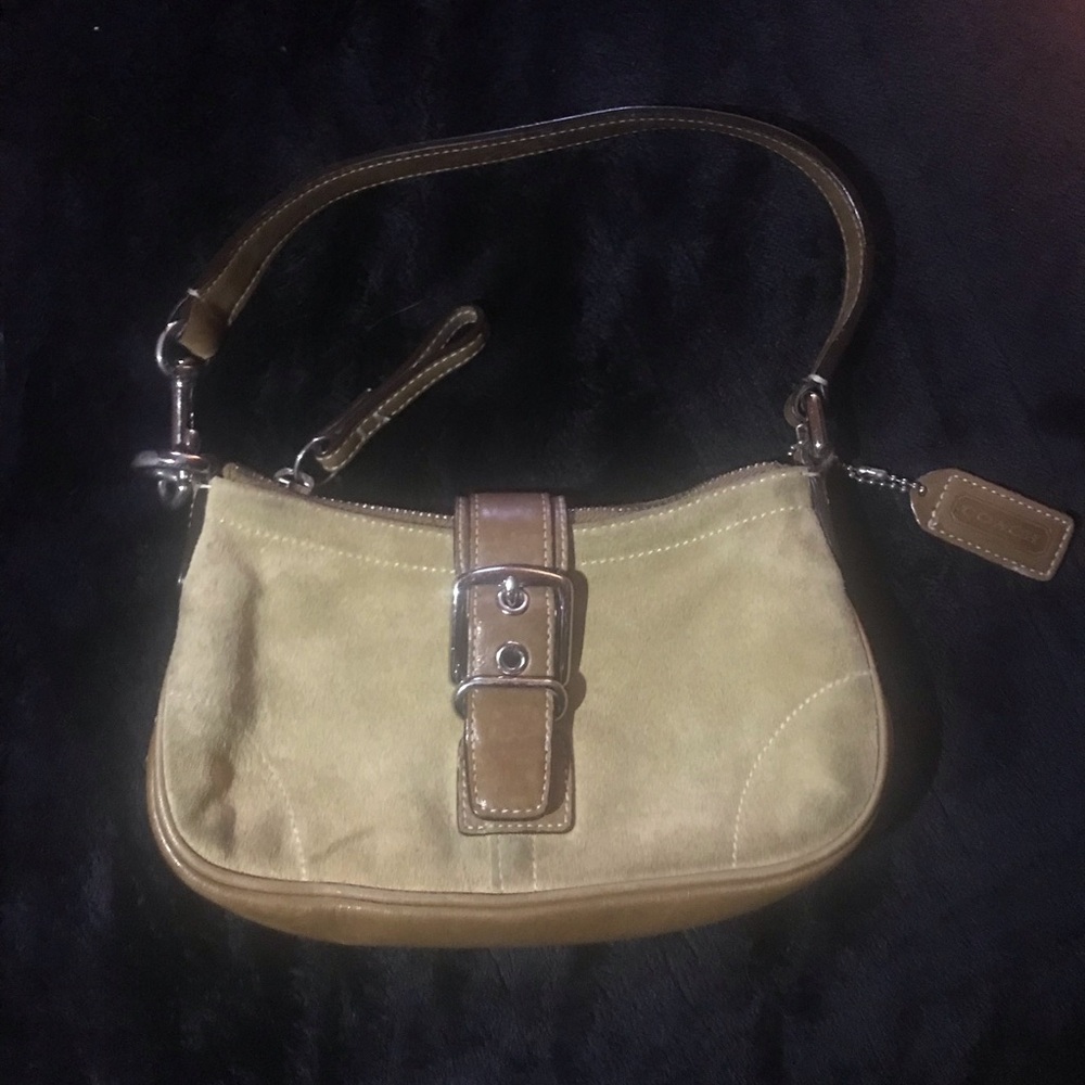 COACH VINTAGE 2003 Y2k Suede Mini Soho Hampton Bag